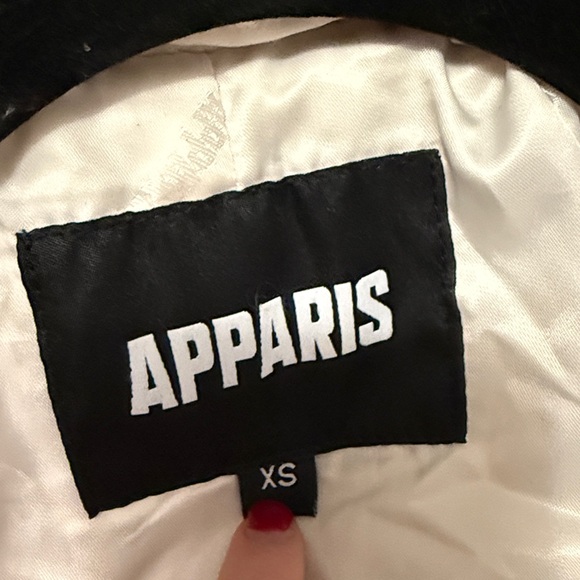 Apparis Women's white Teddy coat size XS - Picture 6 of 6
